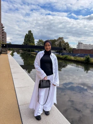 Premium Linen Button-Down Abaya Set