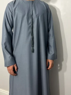 Grey Emaar Basic's- Cotton Blend Emirati Thobes