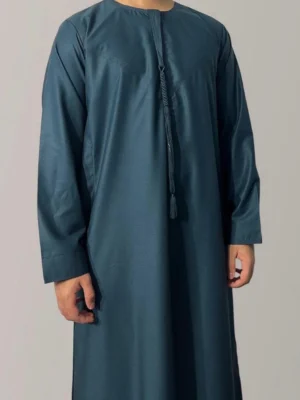 Persian blue Emaar Basic's- Cotton Blend Emirati Thobes
