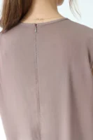 The Braided 3 Piece Abaya Set In Mocha
