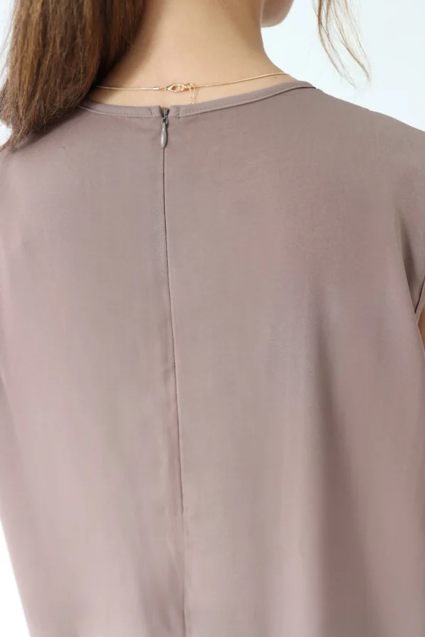 The Braided 3 Piece Abaya Set In Mocha