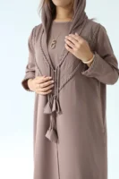 The Braided Abaya In Mocha