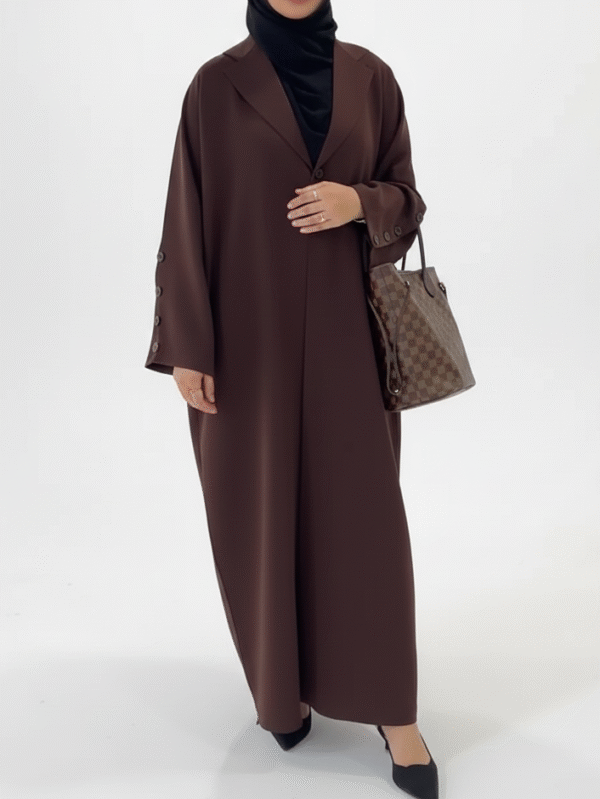 Aaliyah Blazer Abaya | Brown