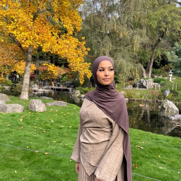 Camel Colour Pleated Set