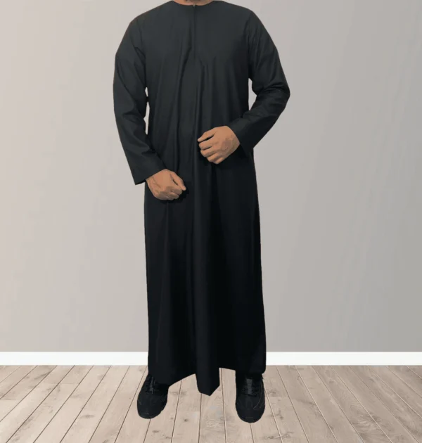 Navy Basic Omani Style Thobe Size 18- 50