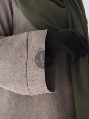 Linen Abaya - Khaki Brown