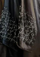 Beaded sleeve abaya