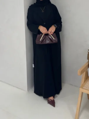 Black Nida Blazer Abaya