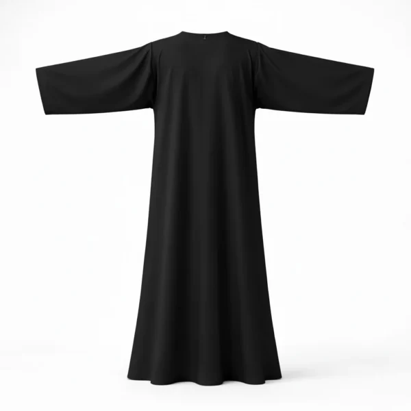 Black Closed Abaya TL Essentials
