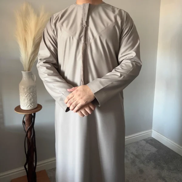 Emaar Matte Taupe Premium Emirati Thobe
