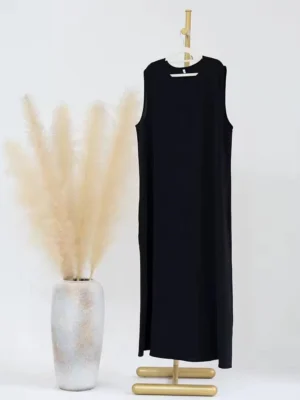 Slip Dress In Black And White
