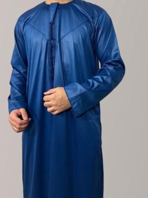 Royal Blue Emaar Basic's Shiny Emirati Thobes