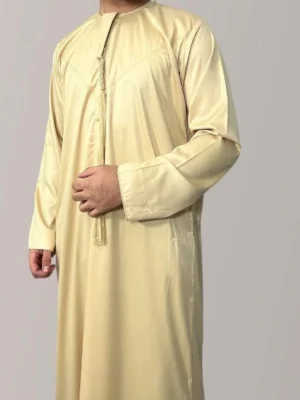 Yellow Emaar Basic's Shiny Emirati Thobes