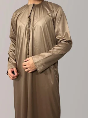 Gold brown- Emaar Basic's Shiny Emirati Thobes