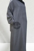 Linen Abaya - Gray
