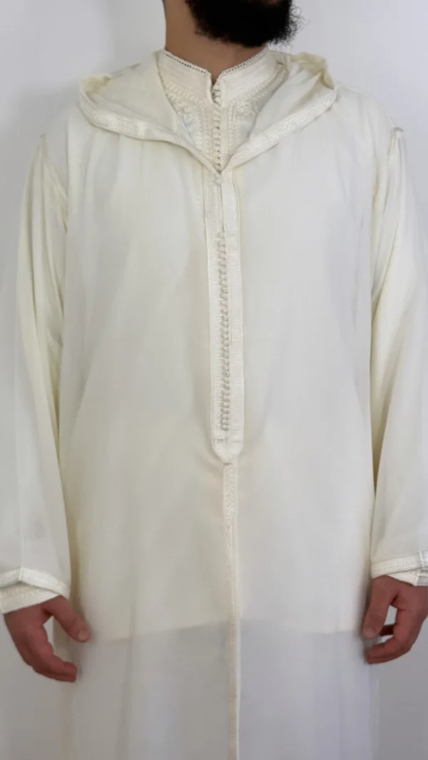 Hooded Premium Nikkah Djellaba see through