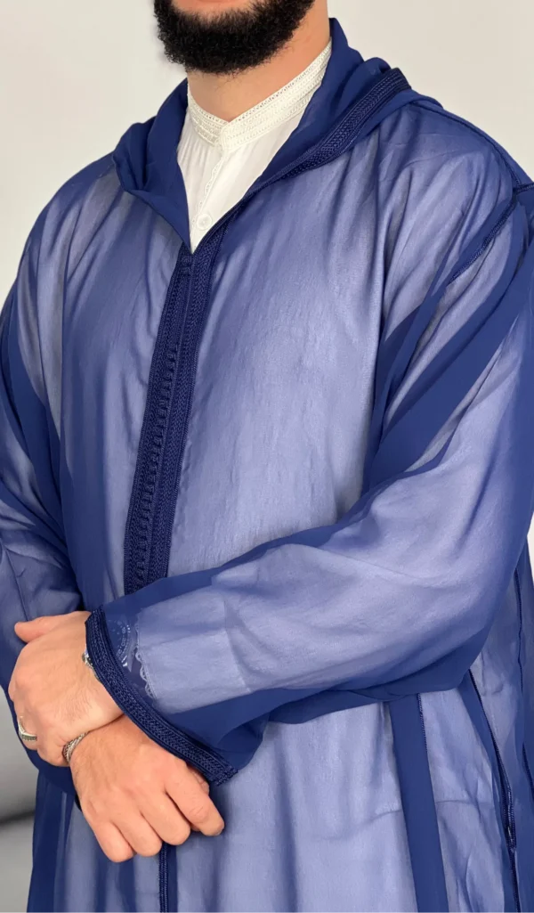 Hooded Premium Nikkah Djellaba see through
