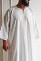 Premium Striped Moroccan Thobe