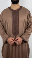 Kaftan Premium Thobe Long-Sleeve Winter Jubbah fully Hand-made