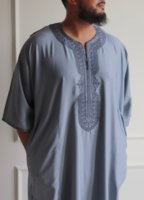 Classic Moroccan Thobe Gandoura - Monochrome Collection