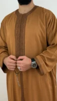 Kaftan Premium Thobe Long-Sleeve Winter Jubbah fully Hand-made