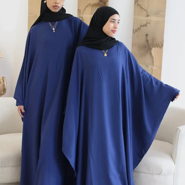 2-Piece Nile Blue Kawthar Cape & Abaya Set