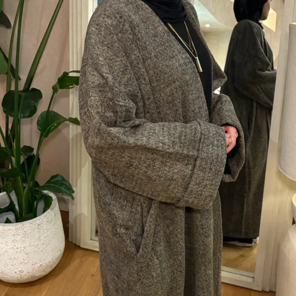 Blended Brown Abaya coat