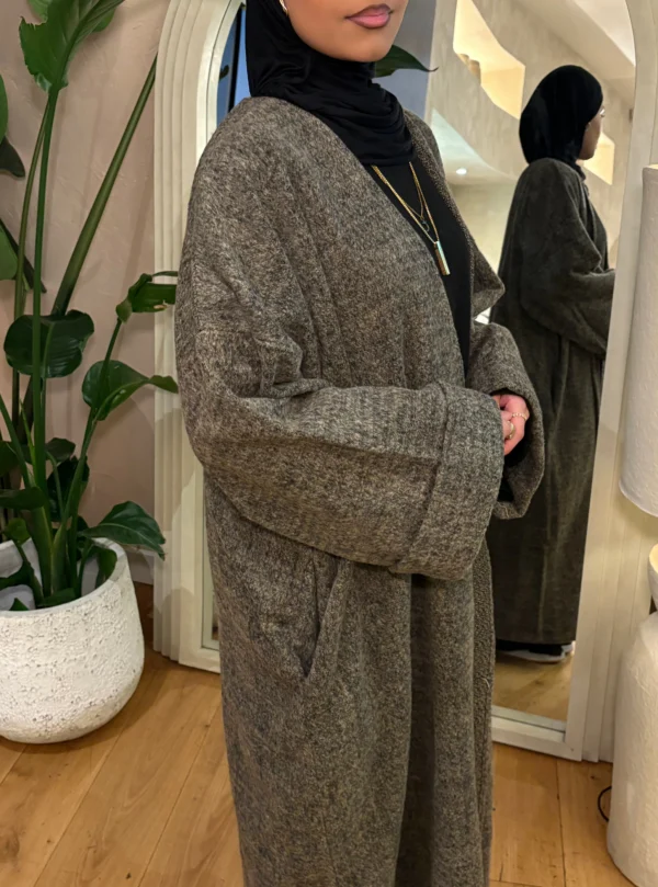Blended Brown Abaya coat