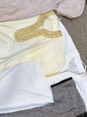 Boys Linen Thobe short sleeves