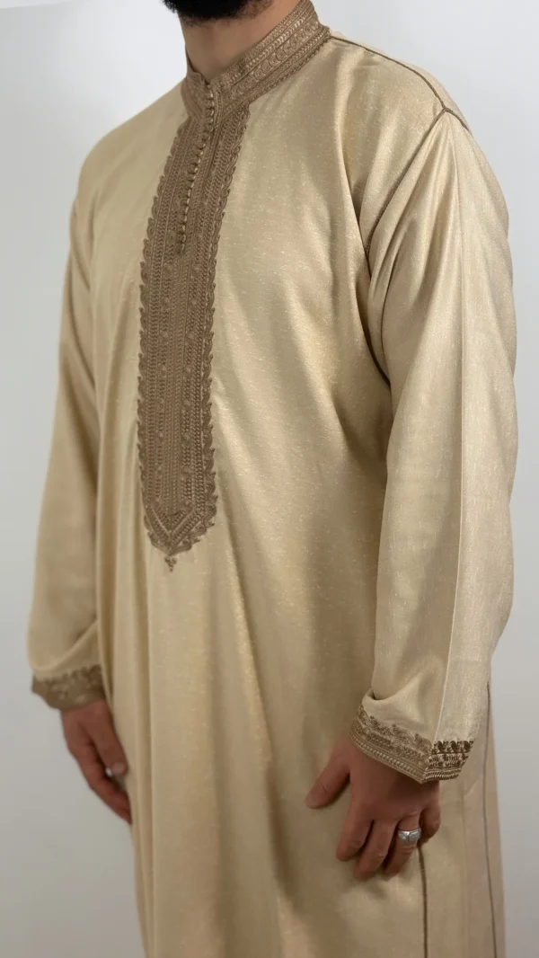 Kaftan Collar Thobe Long Sleeve