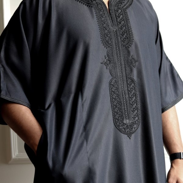 Classic Moroccan Thobe Gandoura - Monochrome Collection