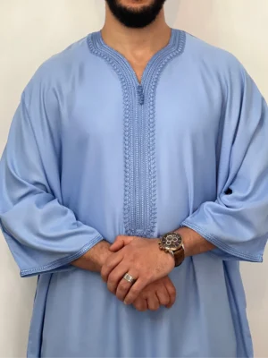 Moroccan Men’s Thobe Cotton blend Islamic kandora