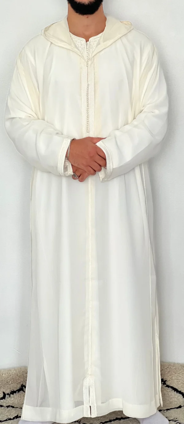 Hooded Premium Nikkah Djellaba see through