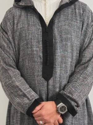 Hooded Djellaba Moroccan Linen