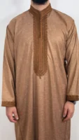 Kaftan Collar Thobe Long Sleeve