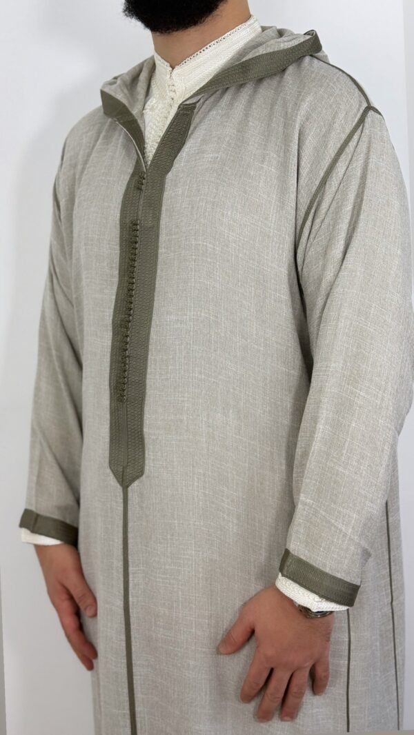 Hooded Djellaba Moroccan Linen