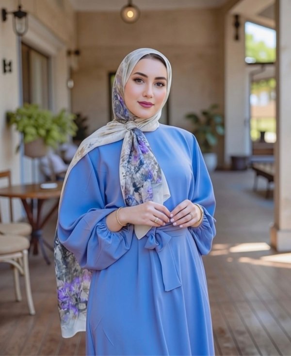 A- Butterfly Dress -Blue