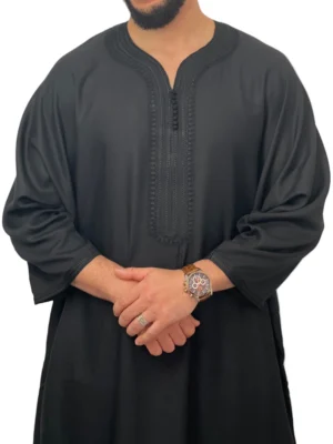 Moroccan Men’s Thobe Cotton blend Islamic kandora