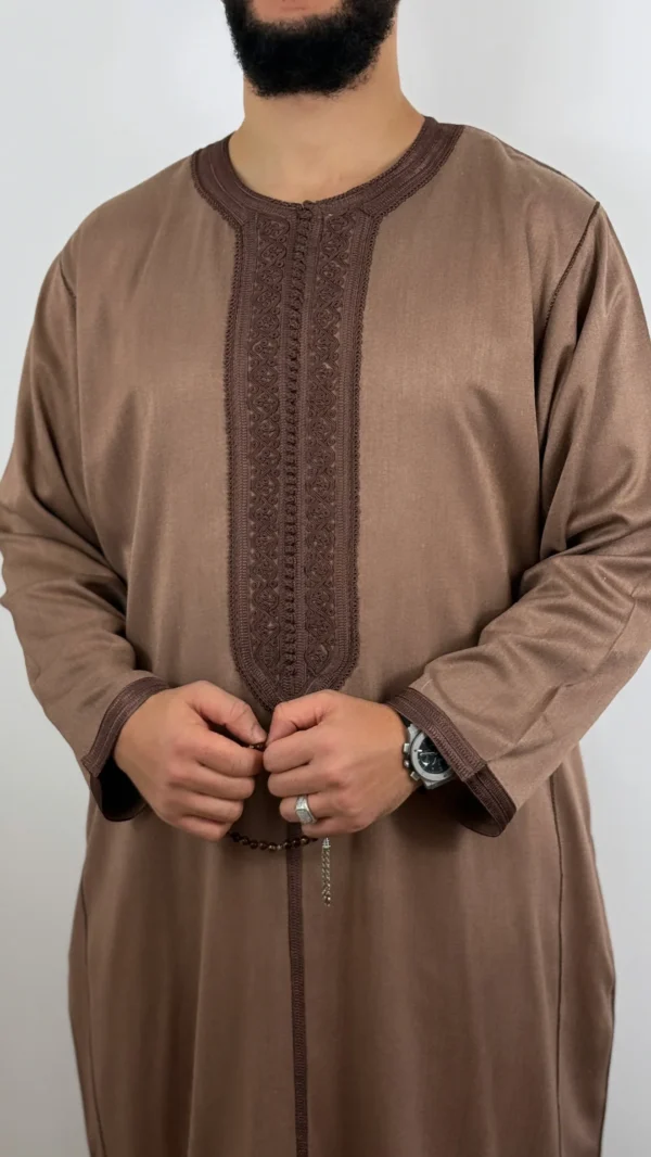 Kaftan Premium Thobe Long-Sleeve Winter Jubbah fully Hand-made
