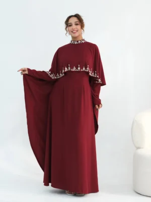 Amara Royal - Cape dress