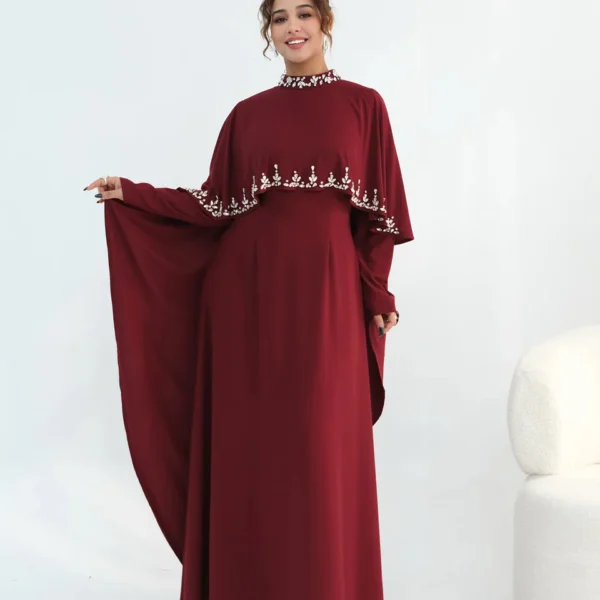 Amara Royal - Cape dress