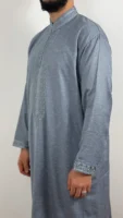 Kaftan Collar Thobe Long Sleeve