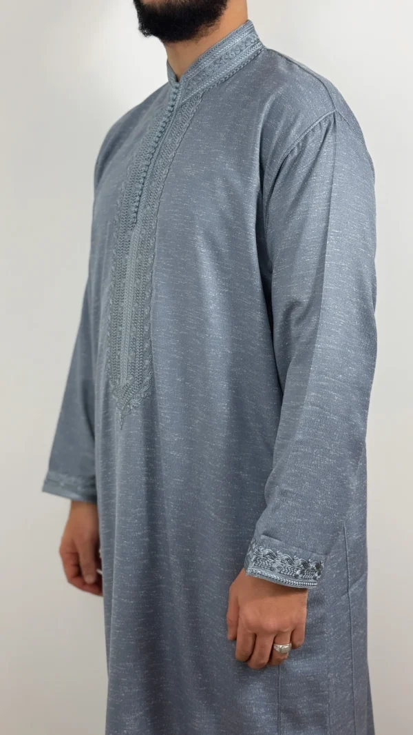 Kaftan Collar Thobe Long Sleeve