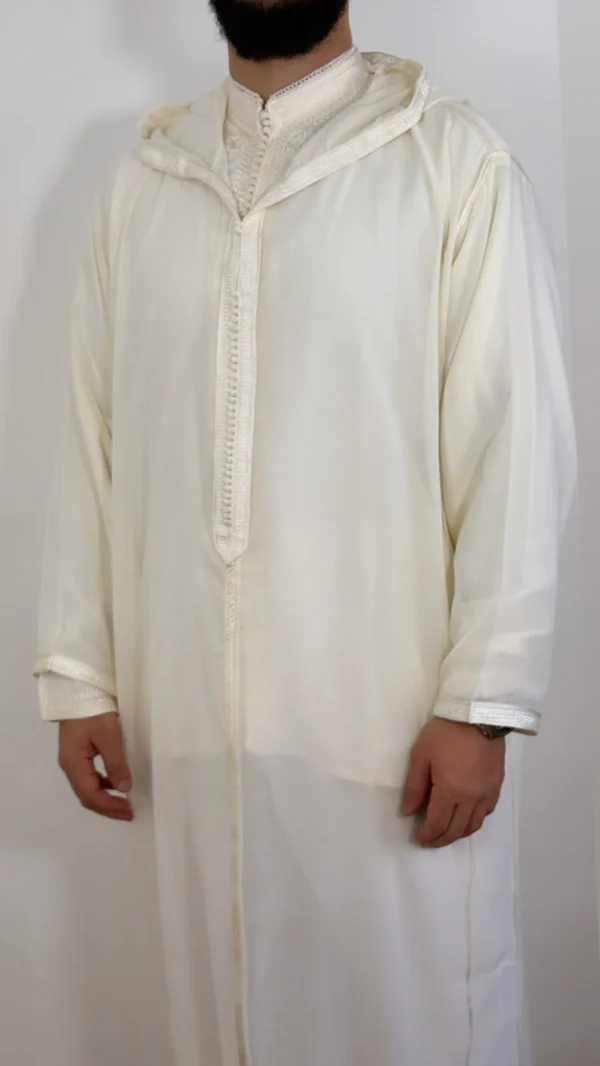 Hooded Premium Nikkah Djellaba see through