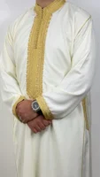Kaftan Collar Thobe Long Sleeve