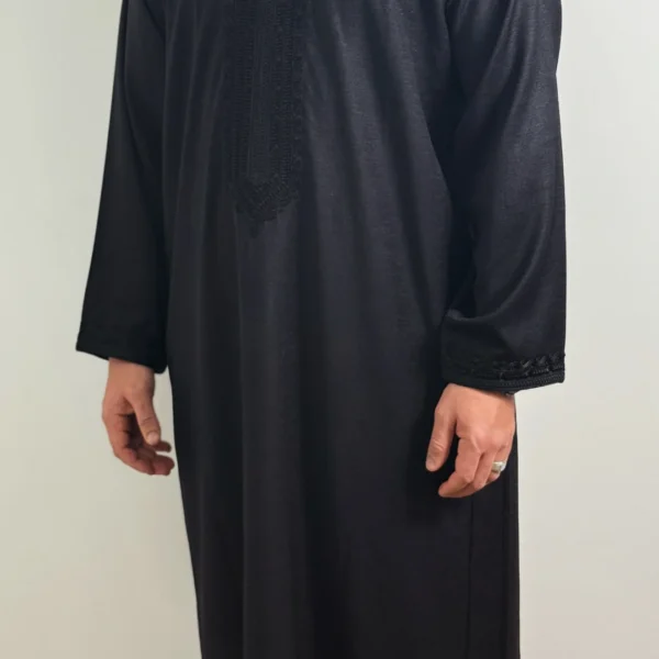Kaftan Collar Thobe Long Sleeve