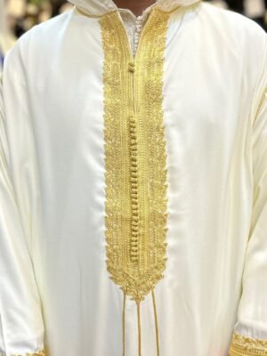 Hooded Embroidery Thobe Moroccan Djellaba
