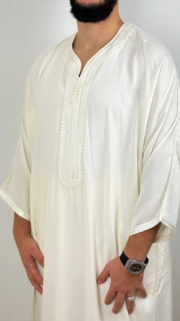 Moroccan Men’s Thobe Cotton blend Islamic kandora