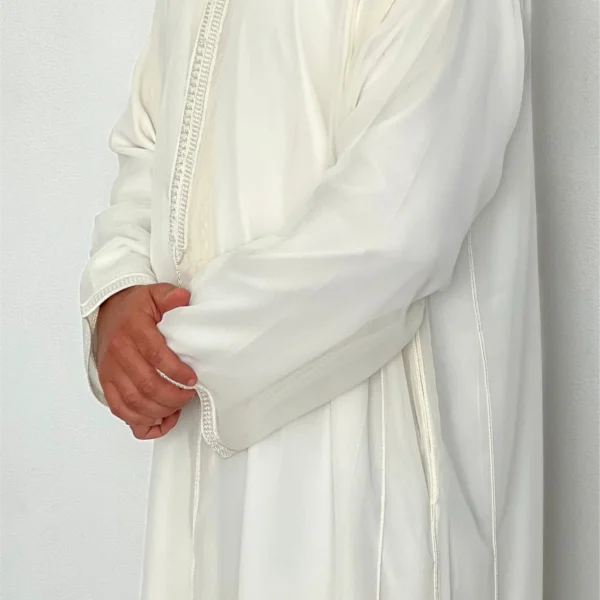 Hooded Premium Nikkah Djellaba see through