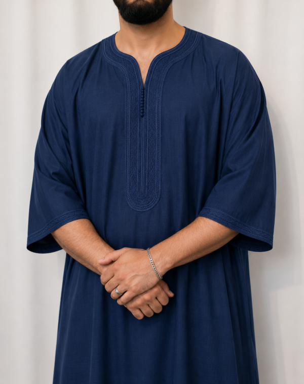 Linen blend Thobe Moroccan